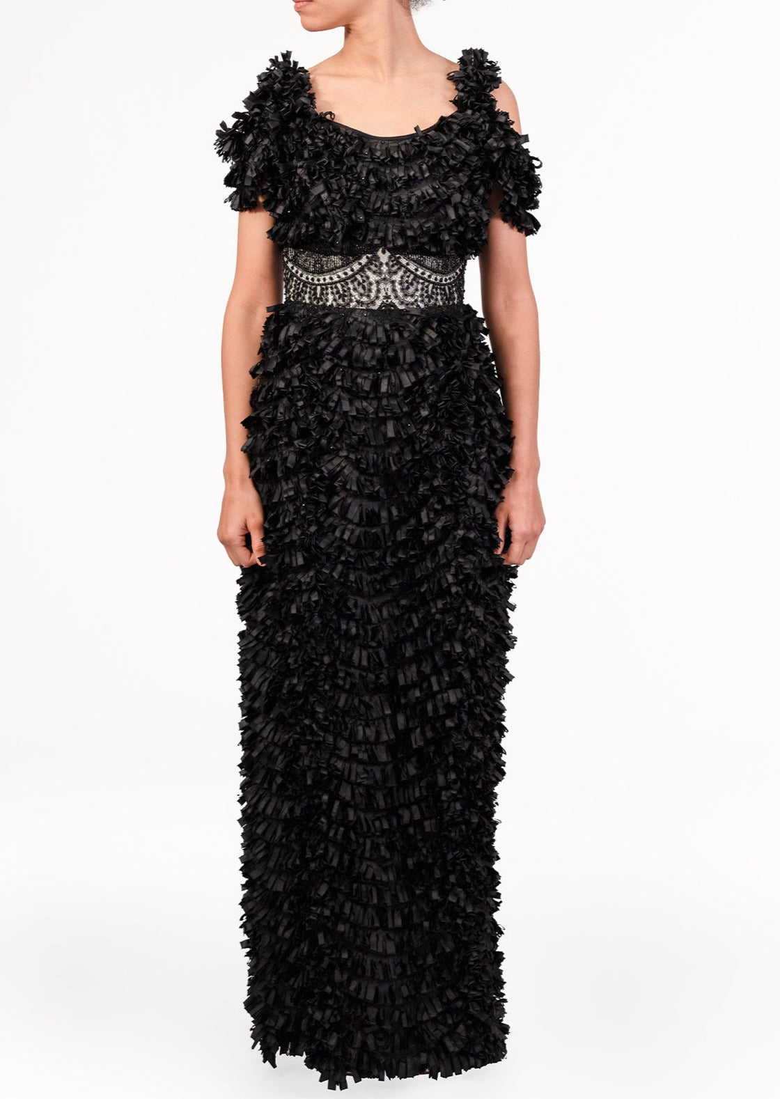 Black Ruffled Dress