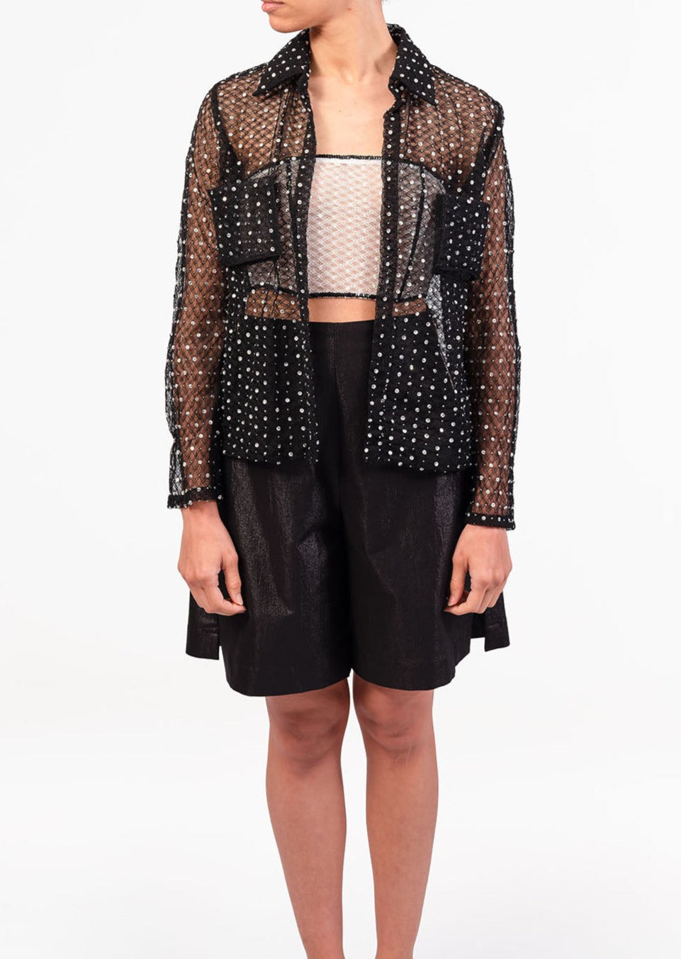 Black Lace Shirt
