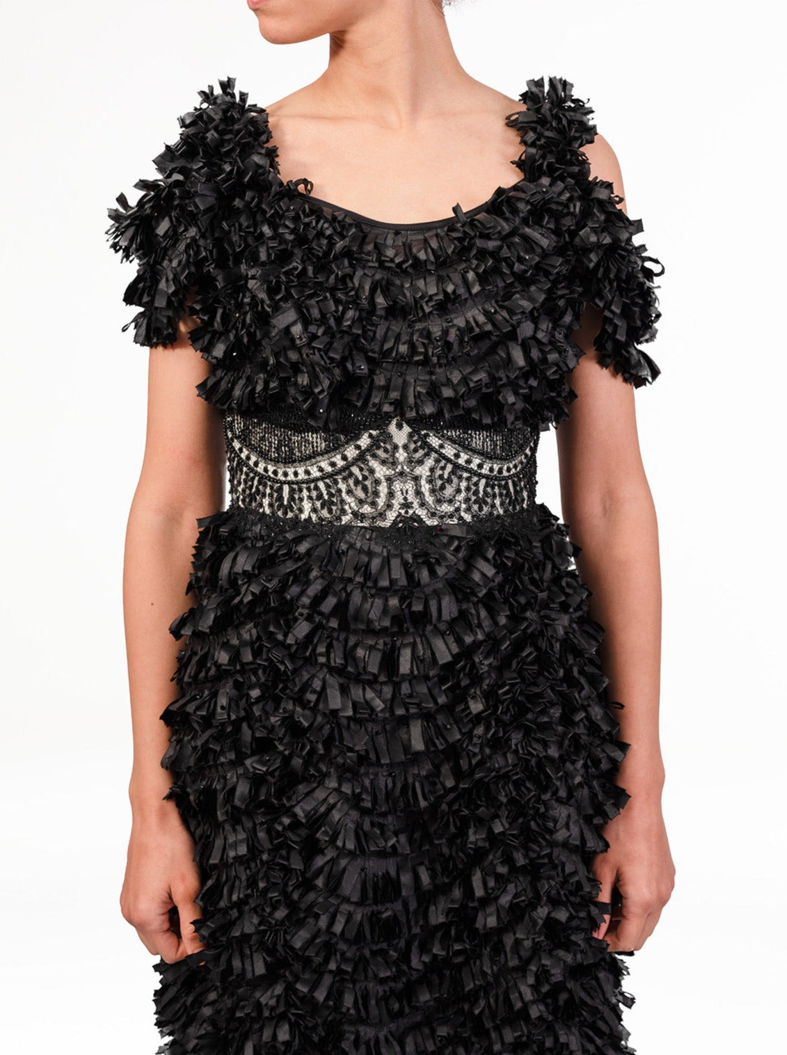 Black Ruffled Dress