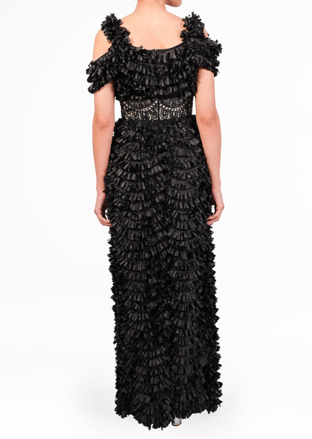 Black Ruffled Dress
