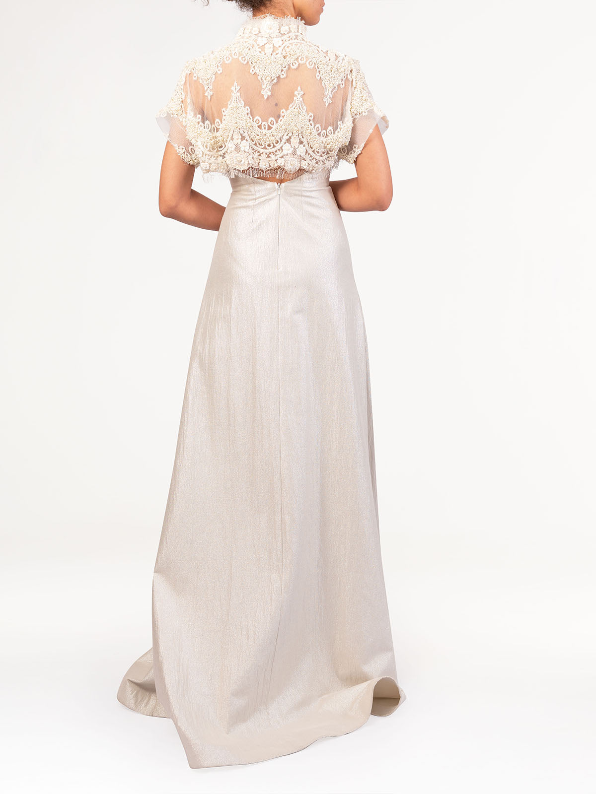 Glittery Silver Gown