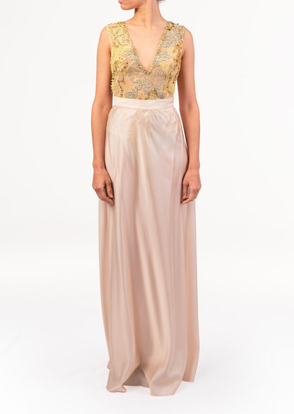 Light Peach Long Skirt