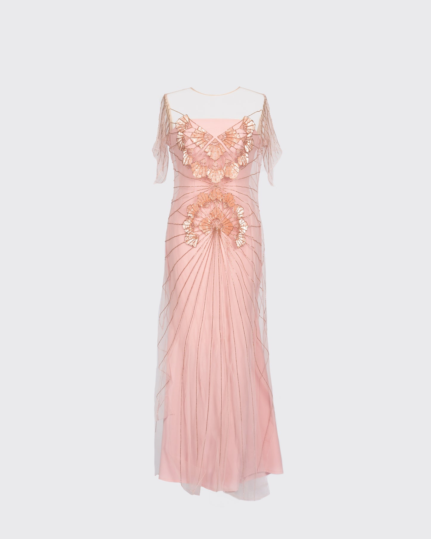 Oh So Peachy Art deco Bling
