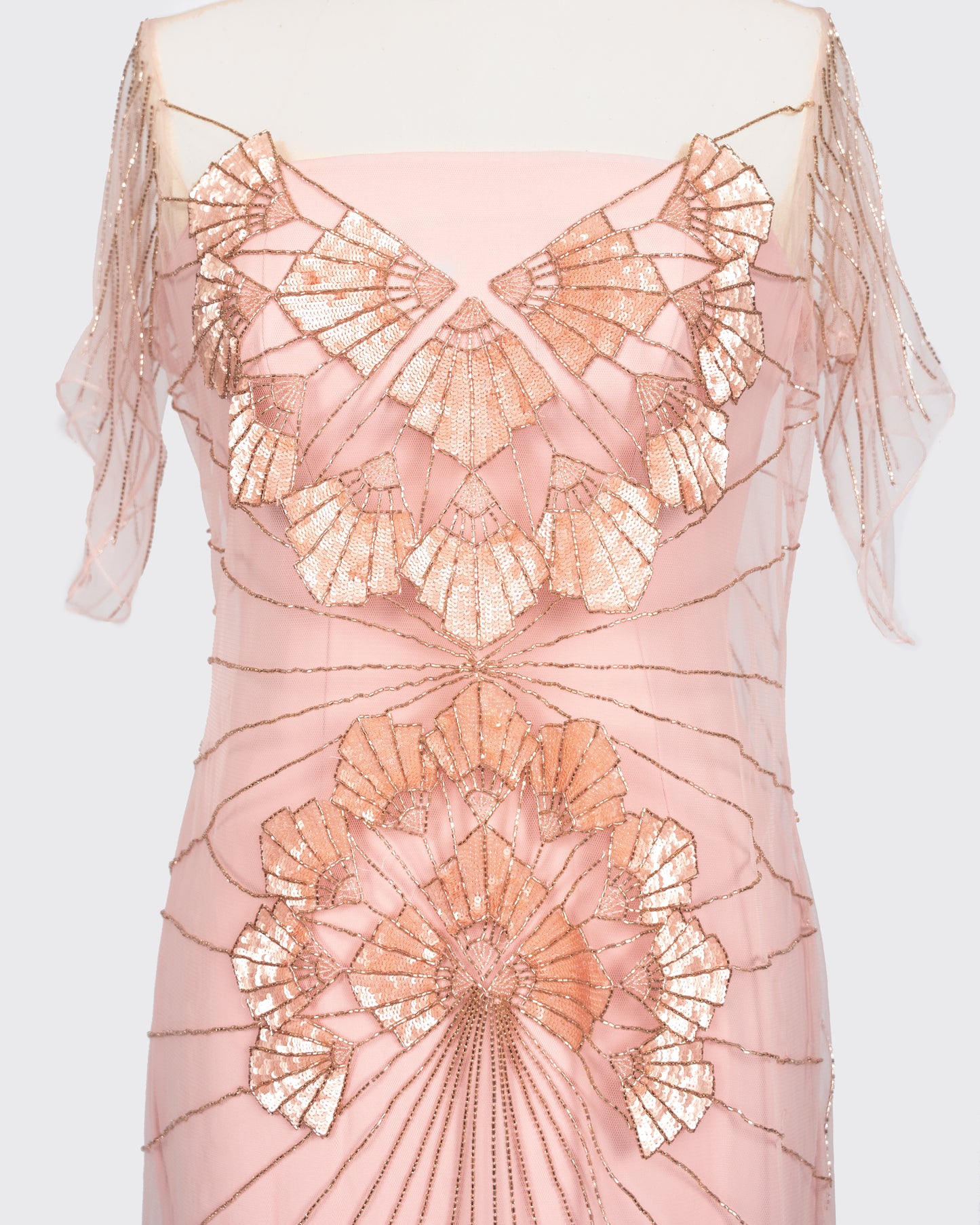 Oh So Peachy Art deco Bling