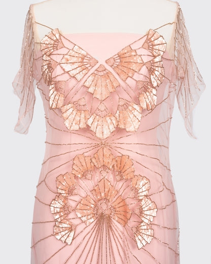 Oh So Peachy Art deco Bling